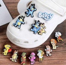 12x Bluey Croc Charms Random Jibbitz Shoe Plug Accessories Kids Gift Cartoon