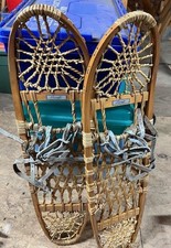 Scarpe da esposizione Snocraft 10X36 in pelle grezza e legno, Norvegia, ME