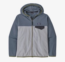Patagonia Kids' Micro D Snap-T Fleece Jacket, Salt Gray, XL, 14