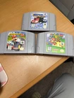 3 N64 games: Mario 64, Mario kart 64 and Rush extreme racing 2