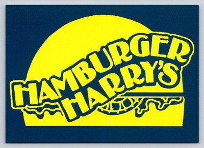 Postcard Hamburger Harrys Midtown Advertising Promo New York City R8