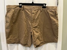 NWT Polo Ralph Lauren Shorts Men  s 42W 6" Khaki Classic Fit Navy Pony Logo