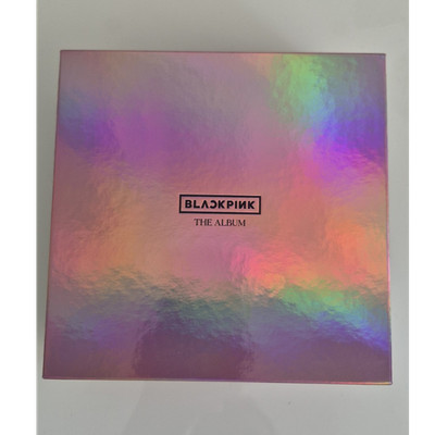 BLACKPINK THE ALBUM Box Set holografische Hülle mit Booklet/Karten, rosa