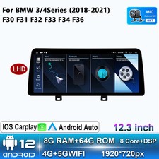 For BMW 3/4 Series F30 F31 F32 F34 F36 2018-2021 CarPlay Car Stereo Radio GPS 4G