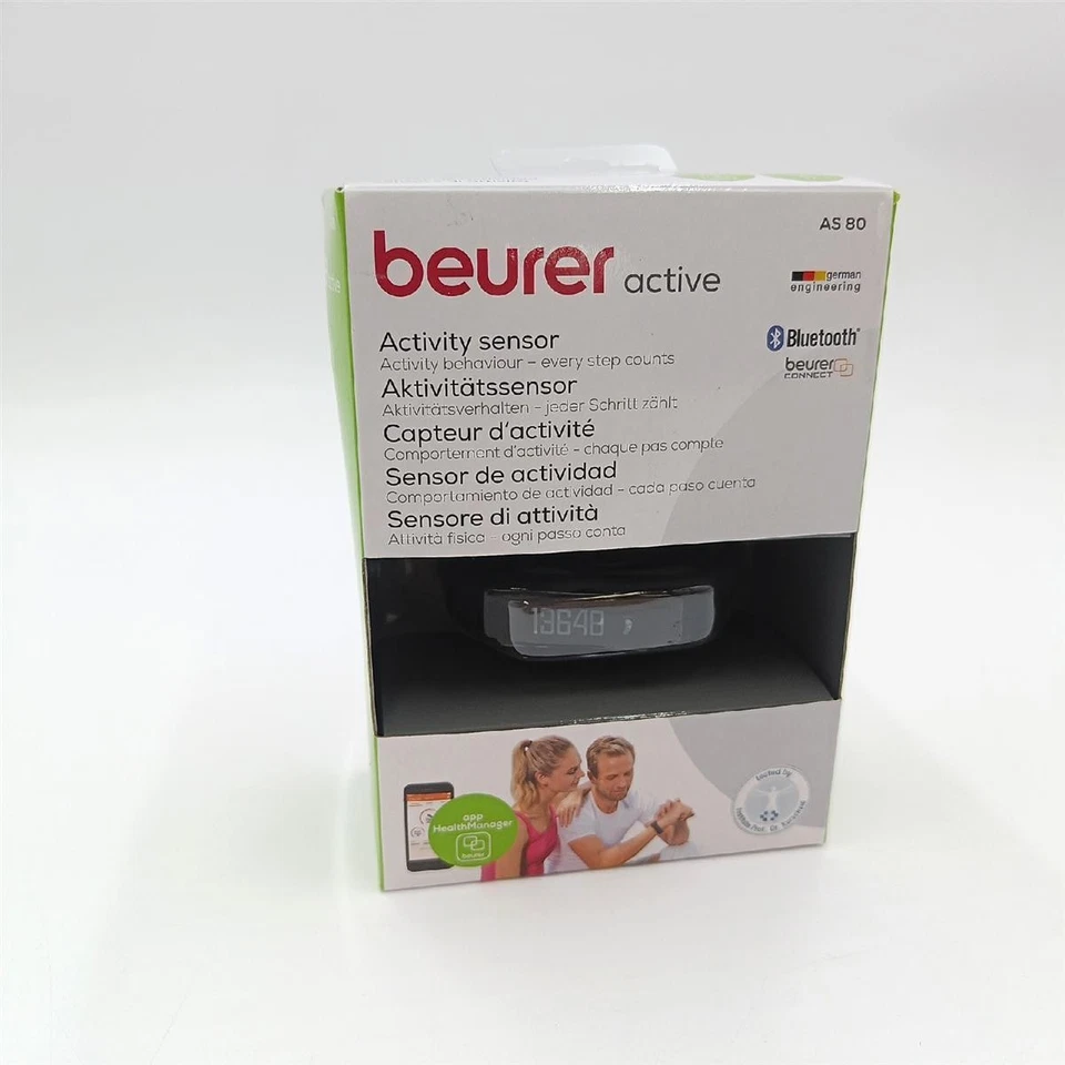 Beurer Aktivitätssensor Gesundheits Tracker AS 80 Aktivitätskontrolle Schlafanal - Bild 2 von 4