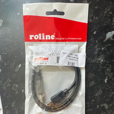 ROLINE USB 2.0 Extension Cable Type A Male to A Female 0.8m Black 11.02.8947B