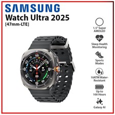 Samsung Galaxy Watch Ultra 2025 47mm LTE BLACK Bluetooth Android Smartwatch