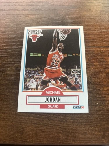 1990-91 Fleer - Michael Jordan #26 No Black Line Above Biographical Information