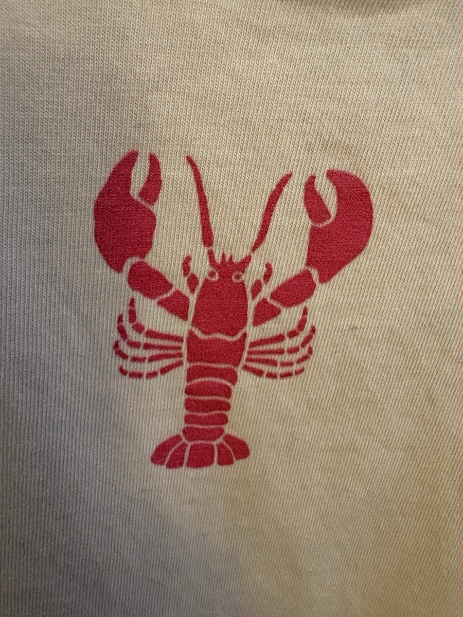 Life is Good Crusher Tee XL Beige Tagless Relaxed Crew Neck Lobster Tee View 2