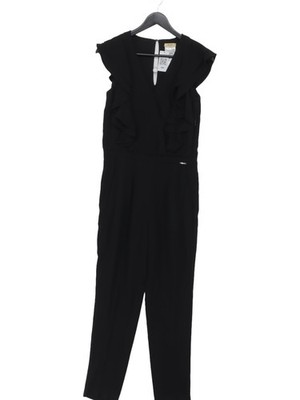 Liu Jo Women's Jumpsuit UK 6 Black Viscose with Polyester Tapered Jumpsuit