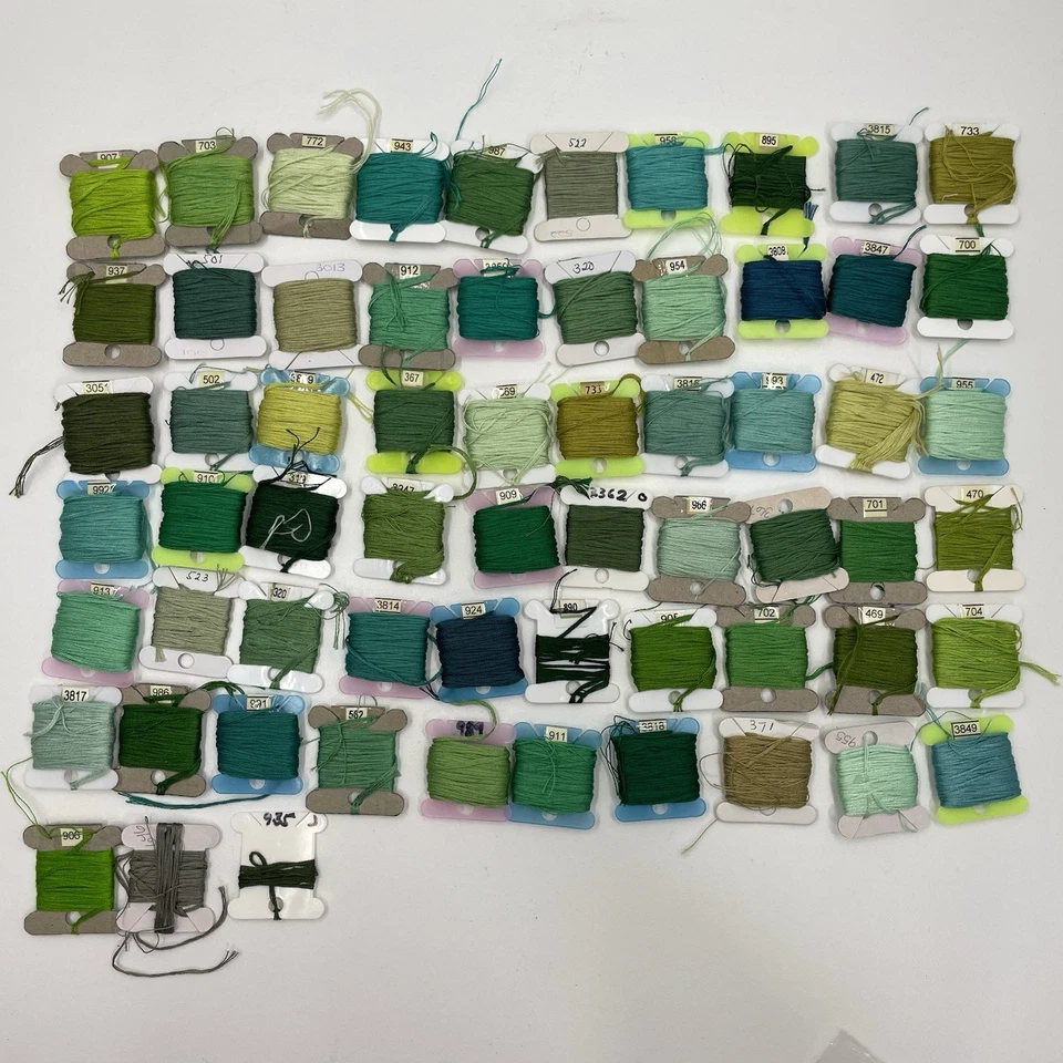 Over 200 Full and Partial Skeins, Carded DMC Embroidery Thread - image 4 of 4