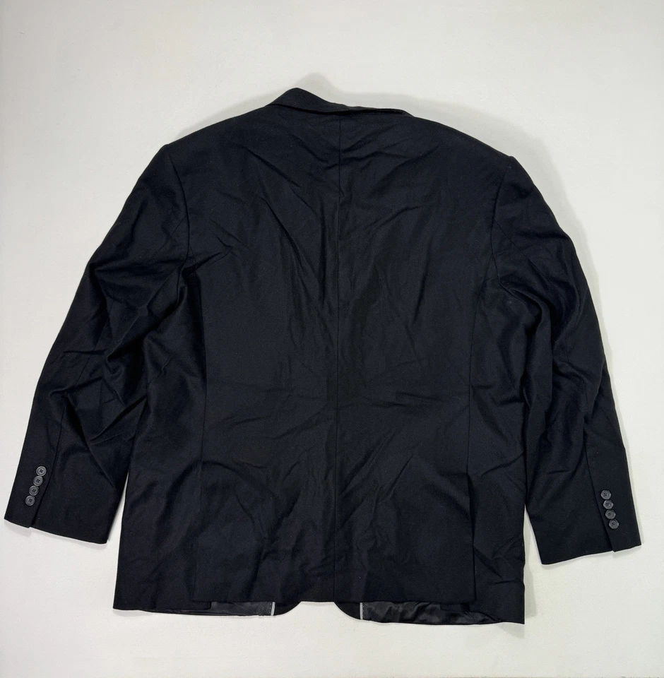 John W Nordstrom x Loro Piana 100% 羊绒黑色西装外套夹克男式 48L — 第 2/4 张图片