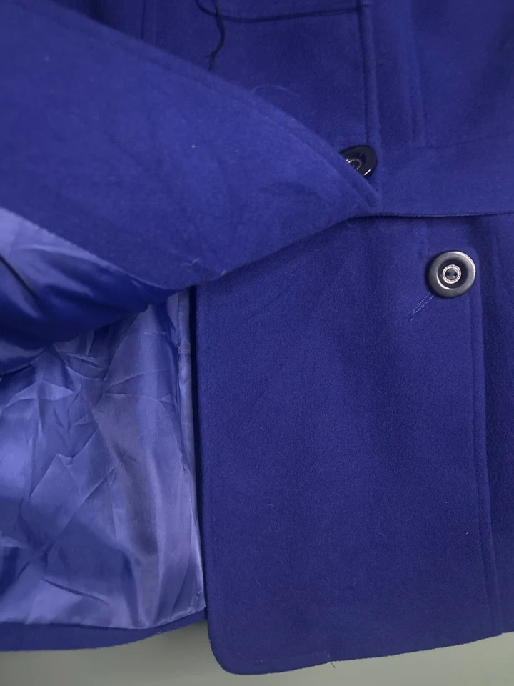 Georgiou Studio Pea Coat Women’s Small Preppy Academia Soft Fabric Classic Chic - Image 3 of 4