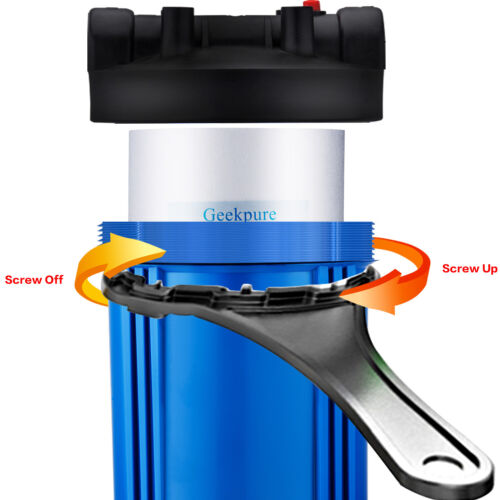 Geekpure 10 Inch Whole House Water Filter Housing 1"NPT Fit 4.5" x 10" BB Filter - Picture 4 of 7