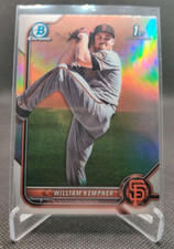 2022 Bowman Draft Chrome Refractor #BDC-3 William Kempner Giants baseball card
