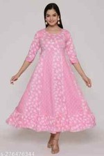 PlUS Size Beautiful indian Anarkali style Rayon Kurti M to 8 XL