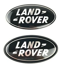 Range Rover Sport Supercharged Tailgate + Grille Emblem Black Oval Badges