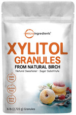 Xylitol Granules 6 lb, Natural Sweetener, 1:1 Sugar Substitute and Low Calorie