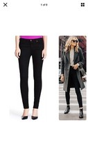 •KATE SPADE• Black Broome Street Skinny Ankle Stretch Denim Jean Sz 25