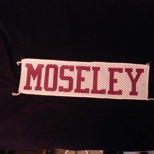 MOSELEY Screen Printed Football Jersey Nameplate Namebar plate eBay