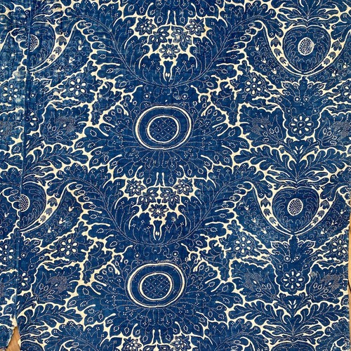 Antiguo Edredón Índigo Resistente Francés Siglo XVIII RARO y Fabuloso El Textil T - Imagen 5 de 10
