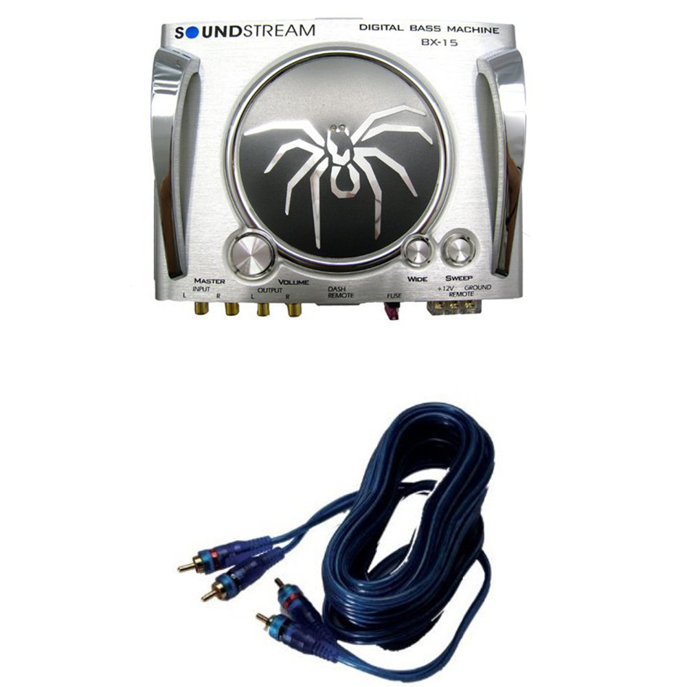 Усилитель низких частот Soundstream BX-15 и процессор восстановления басов с 17-футовым разъемом rca 