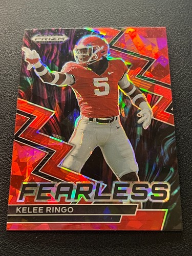 2023 Panini Prizm Draft Picks Fearless Red Ice #10 Kelee Ringo | eBay