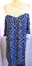 SPEECHLESS WOMENS COLD SHOULDER CROCHET YOKE DRESS SIZE 2X NWT RET $64