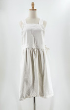 Vestido de mezclilla Ichi para mujer con delantal talla libre de gran tamaño Lagenlook pradera minimalista