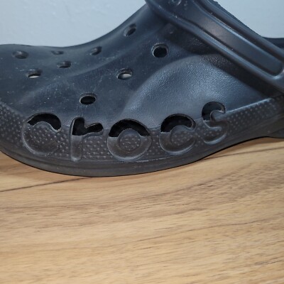 Crocs Baya Unisex Black Clogs Slip On Slide Sandals Comfort 10126-001 Men’s Crocs Baya Unisex Black Slip-On Clogs Sandals 10126-001 - 10  main image 3