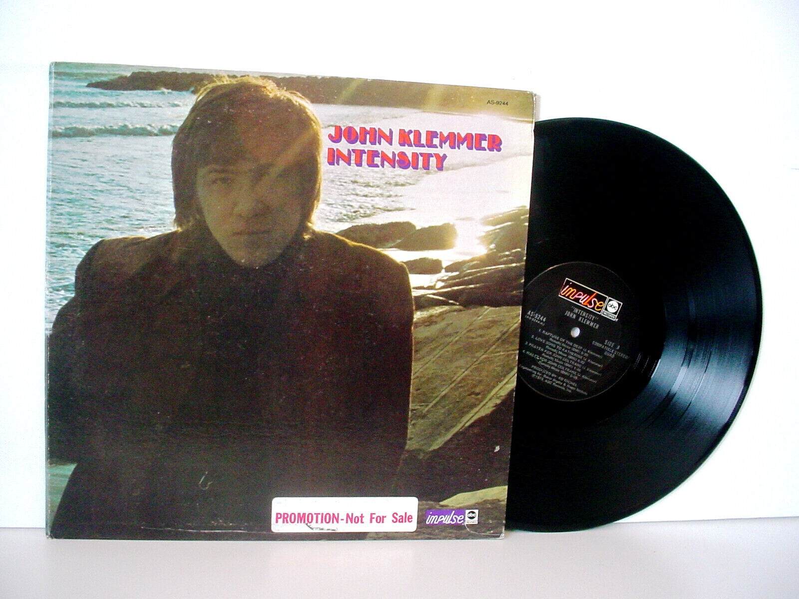 JOHN KLEMMER Intensity PROMO QUADRAPHONIC LP from 1973 (ABC/IMPULSE AS-9244)