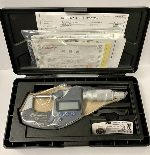 MITUTOYO 293-340-30  0-1" Digimatic Micrometer MDC-1” PX New Japan