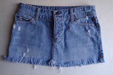 Abercrombie Fitch Distressed Jean Mini Skirt Women's Size 2