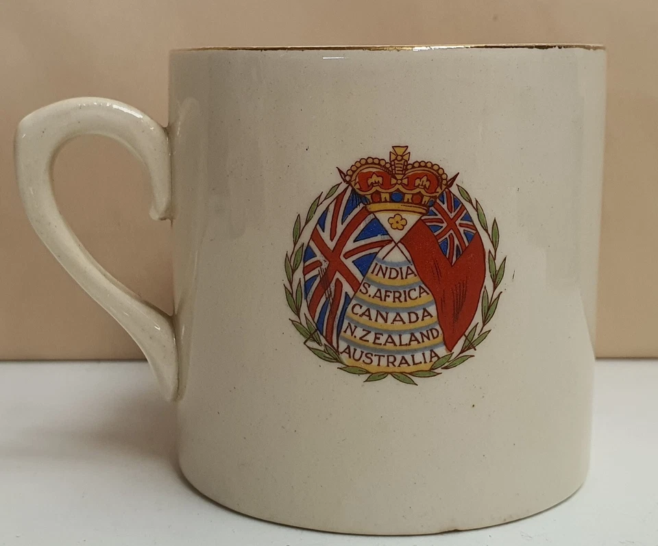 Empire Porcelain Co Coronation of HM King Edward VIII c1937 Commorative Mug A/F - Image 3 of 4