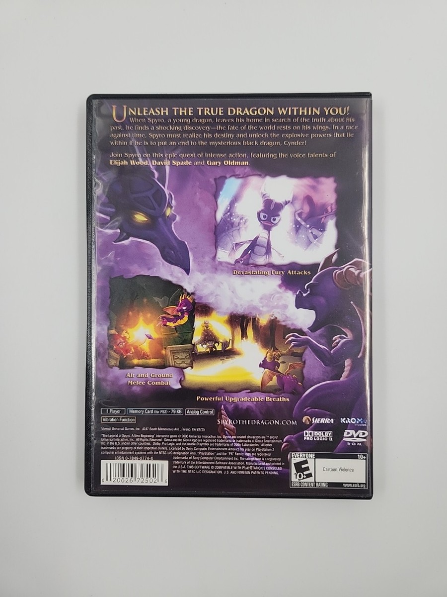 Jeu PS2 The Legend Of Spyro A New Beginning - Complet - État Correct