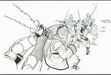 PACO DIAZ 2014 WOLVERINE: JAPAN'S MOST WANTED 11, PG. 52 ORIGINAL INK ART!