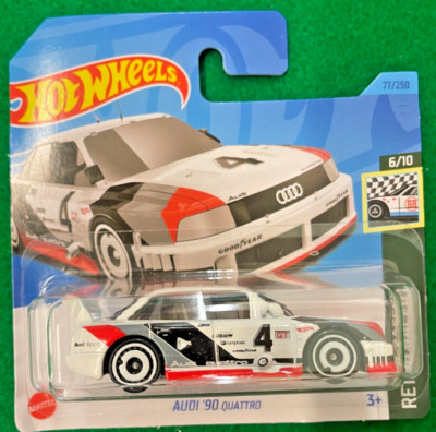 HOT WHEELS AUDO 90 QUATTRO TOURING RALLYE AUTO RETRO RACERS MINT SHORT CARD 122