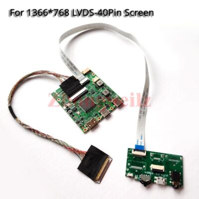 For LP133WH2-TLF2/TLGA USB-C Mini HDMI 40 Pin LVDS 1366x768 Controller Board Kit