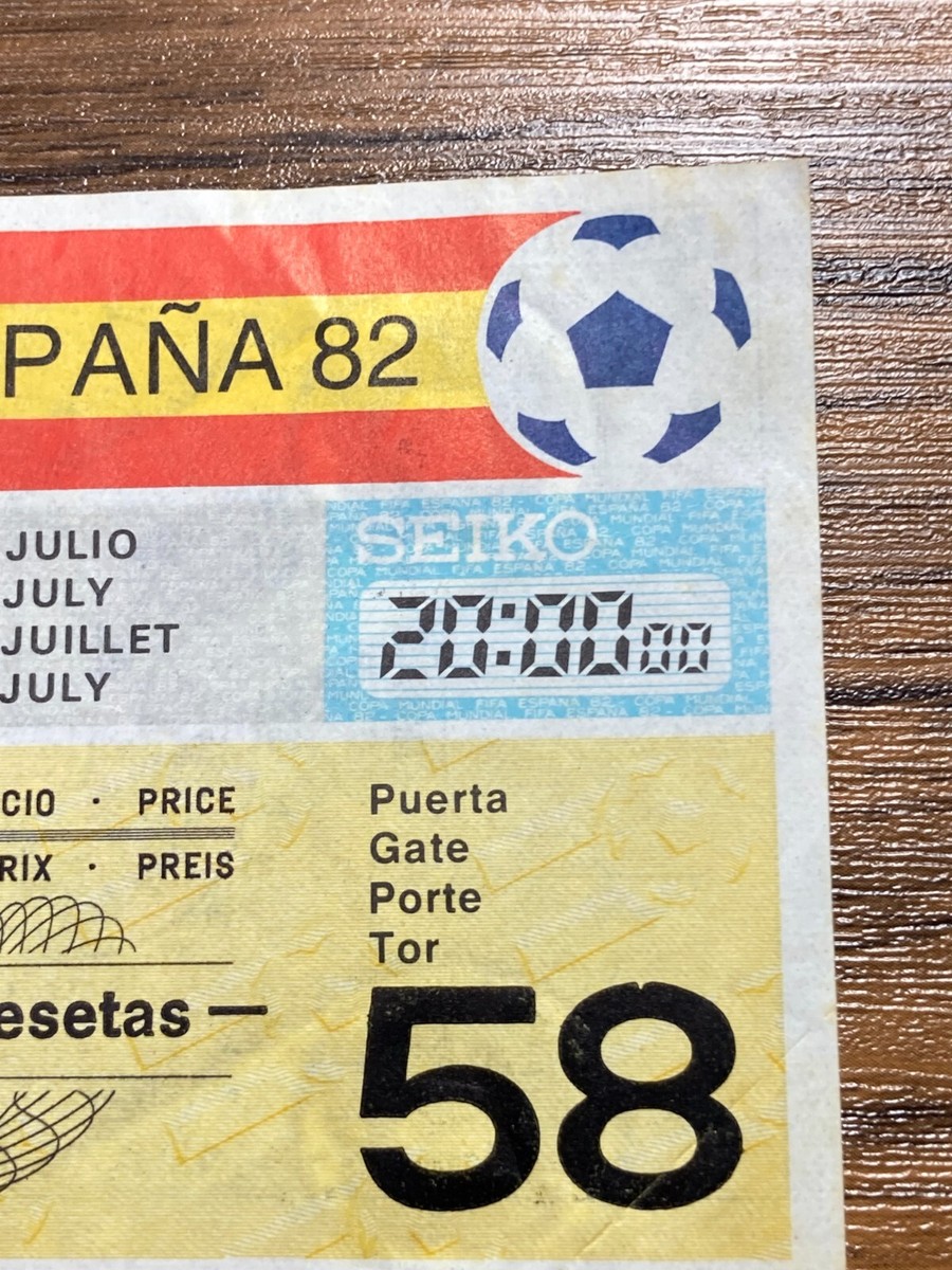FIFA World Cup 1982 Spain Ticket Stub - Match #52 Final