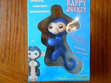 BLUE Happy Monkey Interactive Toy - New