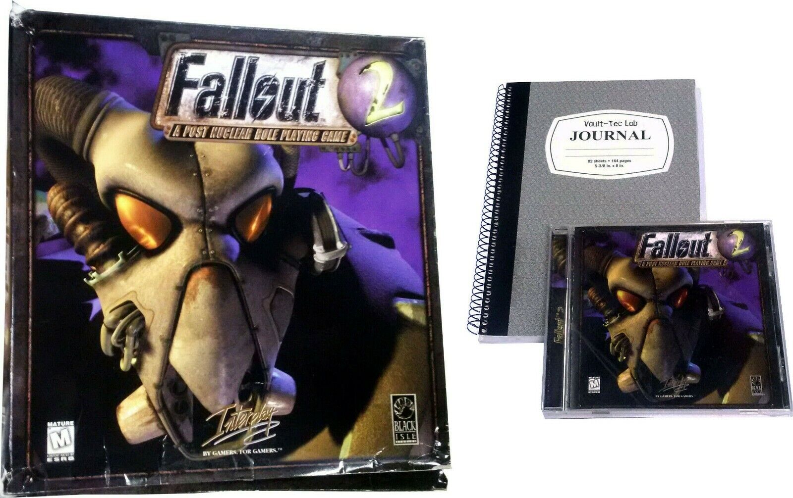 Fallout 2 Big Box, Reference Manual & DVD's, Vintage 1998 **Ultra Rare**!!