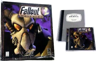 Fallout 2 (1998), PC Big Box + Fallout 1 Disc, Vault Dwellers Guide Vault  Journa