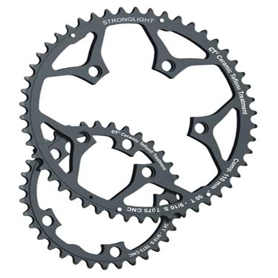 Stronglight 110PCD Type S - 5083 series 5-Arm Silver Chainrings High Quality 48T - Image 3 of 4