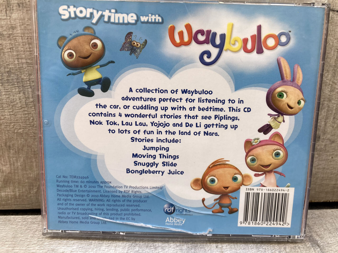 Storytime with Waybuloo Audio CD 2010 Kids 4 Stories Bellingham Abbey 60mins