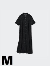 UNIQLO Lace Knit Dress with Inner Lining – 2-Way Design Black Size M (US S)