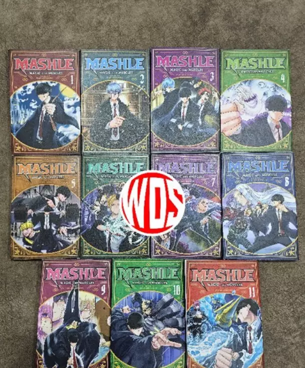 Mashle Magic And Muscles volume 1-11 English version comic book