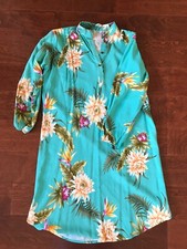 Blue Tropical Pakistani Kurti Pakistani Kurta