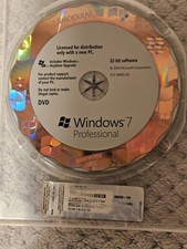 Microsoft Windows 7 Professional 32 bit version disc (Full Install )
