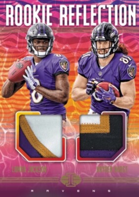 2018 Panini-illusions Rookie Reflections Lamar Jackson jersey Digital Card