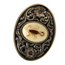 1Pcs Scorpion Vintage Style Cowboy Antique Scorpion Belt Buckle Glow in dark New